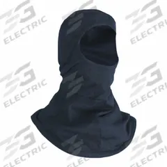 NATIONAL SAFETY APPAREL Flame Resistant Balaclava: 16 cal/sq cm ATPV, UltraSoft® ( 6.5 oz ), Navy (MPN H11RY). Key specifications — Brand: NATIONAL SAFETY APPAREL; Areas Covered: Head; Color: Navy; Garment Type: Balaclava; Size: Universal; Standards: ASTM F1506.