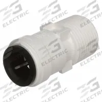 WATTS Push-Fit Adapter Fitting: Straight, 1/2 in OD x 3/4 in Pipe Size, Push-to-Connect x MNPT (MPN 3501-1012). Key specifications — Brand: WATTS.