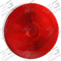 GROTE Stop/Turn/Tail Light: Incandescent, Stop Light, Red, Round, 4 5/16 in Overall Dia, Female Pin (MPN 52772). Key specifications — Standards: FMVSS 108; Electrical Connection: Female Pin; Brand: GROTE; Installation Type: Permanent; Lens Color: Red; Mount Type: Grommet; Lighting Technology: Incandescent; Light Type: Stop Light.