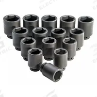 PROTO Impact Socket Set: 1 in Drive Size, Small Set (0-50 pieces) Set Size, 15 Pieces, (15) 6-Point (MPN J76115). Key specifications — attr1204251: PROTO; attr1215453: 1 in; attr1215454: 2-1/16 in to 3 in.