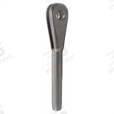 LOOS Wire Rope Clevis Fitting: 3/8 in Compatible Rope Dia, Stainless Steel - Clevis Fork End Fittings