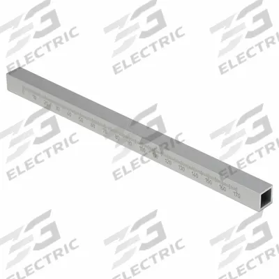 OTTO GANTER Square Tube: 100 mm Lg With Scale - Sensor & Conveyor Rail Mounting Kit Components