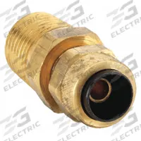 PARKER Compression Fitting Adapter: 5/16 in OD x 1/4 in Pipe Fitting Size, Compression x MNPT, 10 PK (MPN 68P-5-4). Key specifications — attr1195695: PARKER.