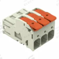 WAGO Lever Wire Connector: 3 Port, 18 AWG – 4 AWG Solid Wire Size Range, 66 A, 600 V, 832 Series (MPN 832-1203). Key specifications — Brand: WAGO; Product Type: Male Pluggable Lever; Series: 832.
