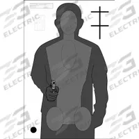 ACTION TARGET Shooting Range Targets: Paper, Silhouette Target, 3 1/3 ft Ht, 24 in Wd, 100 PK (MPN OPOTA-RQT2-100). Key specifications — Color: Gray; Target Style: Silhouette; Target Grouping: Government and Agency; Material: Paper; Brand: ACTION TARGET.