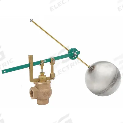 KECKLEY Float Valve Assembly: For Chemicals/Oil/Water Media, Angle Valve Body, Cylindrical - General Service Float & Lever Valve Assemblies