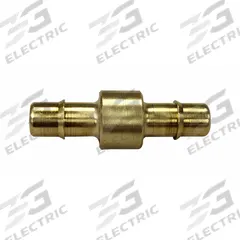 MEM-CO Barbed Fitting Coupling: 3/8 in ID x 3/8 in ID Size, Barbed x Barbed, Brass, Beaded Barb (MPN C8-NP). Key specifications — Brand: MEM-CO.