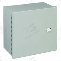 WIEGMANN Enclosure: Steel, 10 in x 10 in x 6 in, NEMA 1, Solid Cover, Hinged, Painted (MPN N1C101006). Key specifications — Brand: WIEGMANN; Closure Method: 1/4-Turn Latch; Knockouts: Not Included.