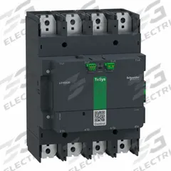 SCHNEIDER Contactor: 4 Poles, 4NO Contacts, 800 A, 240V AC/480V AC Coil (MPN LC1G8004LSEA). Key specifications — Brand: SCHNEIDER; Integrated Surge Suppression: No; Wire Termination Type: Spring Loaded.