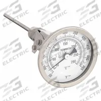 APPROVED VENDOR Dial Thermometer: 50°F to 550°F /10°C to 290°C, 6 in Stem Lg, 3 in Dial Dia (MPN 1NGA9). Key specifications — Accuracy: ±1.5 % Below 150 °F; Brand: APPROVED VENDOR.