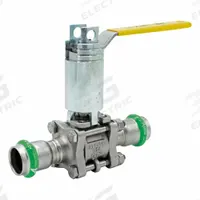 APOLLO Ball Valve: 1 in, Stainless Steel, Straight Valve Body, Press x Press, Full Port Ball Port (MPN 123457458). Key specifications — Brand: APOLLO; Handle: Lever.
