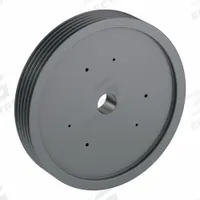 APPROVED VENDOR V-Belt Pulley: C300, 5 Groove, 30.4 in OD, Bushed Bore, F, For C/CX Belt Section (MPN 5C300F). Key specifications — Pulley Industry Number: C300; Pitch Diameter: 30 in (C); For Belt Section (broad, with similar types): C or CX.