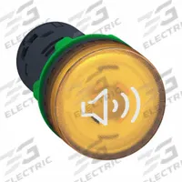 SCHNEIDER ELECTRIC Buzzer: 240V AC, 1 1/8 in Overall Wd, 2 5/32 in Overall Ht, 7/8 in Overall Dia (MPN XB5KS2M8). Key specifications — Features: It has a Continuous or Intermittent Signal and its Sound Acoustic Level is Adjustable; Manufacturer Part Number: XB5KS2M8; Brand: SCHNEIDER; Connection Type: Screw Terminal; Operating Voltage: 240V AC.