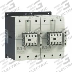 EATON IEC Magnetic Contactor: Reversing, 3 Poles, 3NO Contacts, 80 A, 208V AC Coil (MPN XTCR080F11E). Key specifications — Brand: EATON; Integrated Surge Suppression: Yes.