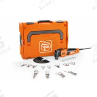 FEIN Oscillating Tool: 10,000 to 19,500, 1.7° Oscillation Angle, 12 A Current, 13 5/16 in Tool Lg (MPN MM 700 1.7 Q Autoglas). Key specifications — attr1255112: FEIN; attr1255090: 10,000 to 19,500; attr1255081: Yes.