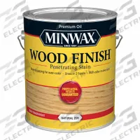 MINWAX Wood Stain: Wood Stain, Interior, Oil, 1 gal Container Size, Wood, Natural, Semi-Transparent (MPN 710700000). Key specifications — Brand: MINWAX; Transparency: Semi-Transparent; Use Location: Interior; Sub-Brand: Minwax; Color: Natural.