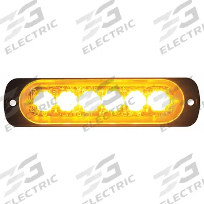 BUYERS PRODUCTS Strobe Light: Perimeter Flashing Warning Light, Amber, 4 3/8 in Overall Wd - Vehicle Perimeter Flashing Warning Lights