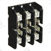 MERSEN Fuse Block: Open Block Design, 3 Pole, 300 V AC, Box Lug, Non-Indicating (MPN 30308T). Key specifications — Brand: MERSEN.