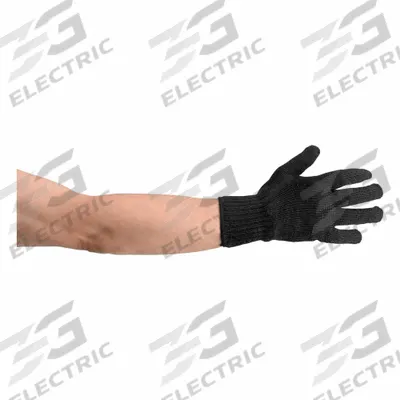 MECHANIX WEAR Knit Glove: Universal, Smooth, Carbon X, Straight Cuff, Black - Flame-Resistant Gloves