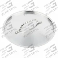 VOLLRATH Cover: 9 1/2 in Top Dia, Stainless Steel, Silver, Stainless Steel, NSF Certified, Natural (MPN 3910C). Key specifications — Brand: VOLLRATH; Handle Color: Silver; NSF Certified: Yes; Product Type: Cover; Body Color: Silver; Handle Material: Stainless Steel; Body Material: Stainless Steel; Handle Type: Welded.