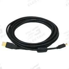 MONOPRICE Standard USB Cable: Type A End 1, Mini B End 2, Black, 10 ft Lg, 2.0 USB Specification (MPN 5449). Key specifications — End 1 Connection Type: Type A; Color: Black; Brand: MONOPRICE; End 2 Connection Type: Mini B.