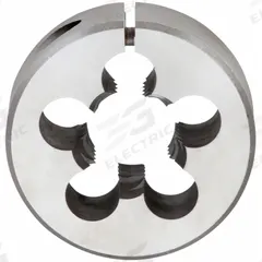 CLE-LINE Round Threading Die: M7x1 Metric, 1 in OD, Adj, High Speed Steel (MPN C65807)