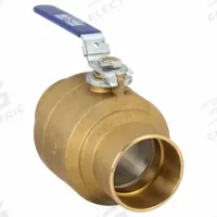 MILWAUKEE VALVE Manual Two-Way Ball Valve: 3 in, Brass, Straight, Sweat x Sweat, Full Port Ball Port (MPN 3" BA-485BLL). Key specifications — Brand: MILWAUKEE VALVE; Handle: Locking Lever.