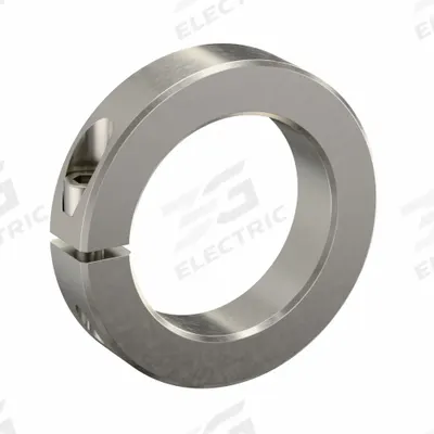 RULAND MANUFACTURING Shaft Collar: 1-Piece, Inch, Round, Clamp-On, 2 11/16 in Bore Dia - Stainless Steel Shaft Collars