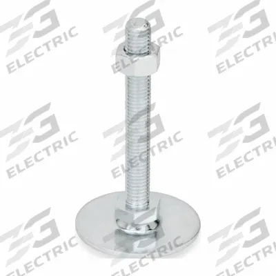 JW WINCO Male-End Leveling Mount: Swiveling Stud, 3/8"-16 Thread Size, 2.36 in - Swivel Male Leveling Mounts
