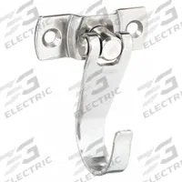 SUGATSUNE Swing Hook: Screw, 12 lb Wt Capacity, 1 Points per Hook, Silver, 7/8 in Projection (MPN UC-048). Key specifications — Color: Silver; Finish: Satin; Material: Stainless Steel; Product Type: Swing Hook.