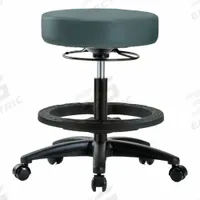 Stool: Vinyl, Ht Range 19 3/4 in to 27 3/4 in, 17 in Seat Wd, 17 in Seat Dp, 0 Glides, 5 Casters (MPN BR-VMBSO-RG-BF-RC-8546). Key specifications — Brand: APPROVED VENDOR; Foot Support: Yes; Base Material: Fiberglass; ESD-Safe: Not ESD Safe; Number of Casters: 5.