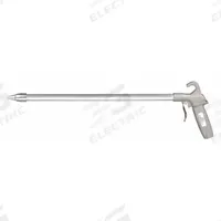 GUARDAIR Air Gun: Pistol-Grip Grip, Aluminum, 1/4 in Female NPT, 1 Nozzle(s), Straight, Focused (MPN 80LJ036AA). Key specifications — attr1328526: Aluminum; attr1328500: Extension and Nozzle; attr1328508: GUARDAIR; attr1328515: No; attr1328533: Yes.