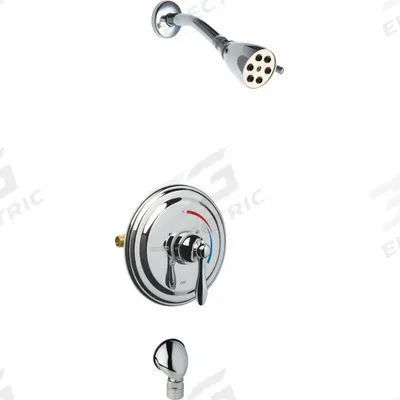 CHICAGO FAUCETS Shower Faucet: SH-TP, 2.5 gpm Fixed Showerhead Flow Rate, Brass - Shower Faucets with Fixed Showerheads