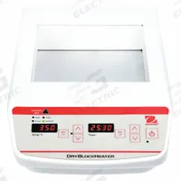 OHAUS Heat Block: 16 7/8 in Overall Dp, 3 1/2 in Overall Ht, 8 in Overall Wd, 120°C Op Temp - Max (MPN HB4DG). Key specifications — Brand: OHAUS; Display Type: Digital; Accuracy: +/-0.1 °C.
