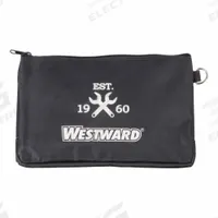WESTWARD Tool Bag: 12 in W x 1/4 in D x 7 3/8 in H, Black, Polyester, 1 Inside Pockets, 1 Bags (MPN 32PJ42). Key specifications — attr1116347: Black; attr1116368: WESTWARD.