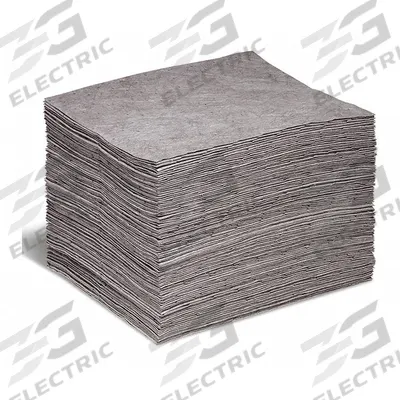SPILLTECH Sorbent Pad: 43 oz Volume Absorbed Per Pad, 18 in x 15 in Pad Size (L x W) - Sorbent Pads