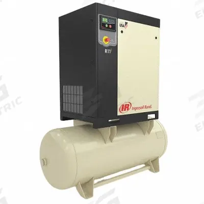 INGERSOLL RAND Rotary Screw Air Compressor: Horizontal, 15 hp, 56.1 cfm, 120 gal Tank - Horizontal Rotary Screw Air Compressors