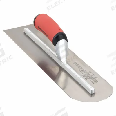 MARSHALLTOWN Rounded Front Trowel: Blade Material Carbon Steel, Blade Shape Round - Rounded Front Finishing Trowels