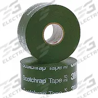 3M Electrical Tape: 6 in Wd, 33 3/8 yd Lg, 10 mil Thick, Vinyl, Rubber, Indoor/Outdoor, Black, 8 PK (MPN 50-UNPRINTED-6x100FT). Key specifications — Series: 50.