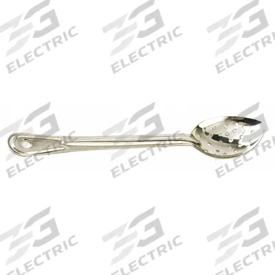 CRESTWARE Basting Spoon: 13 in Overall Lg, Silver - Serving Spoons