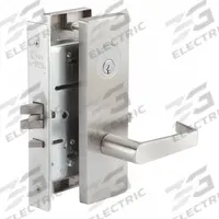 PDQ Door Lockset: Storeroom Lever Locksets, Stainless Steel, ADA Compliant, Electrical, LFIC (MPN MR199APJEW630RHDSCC). Key specifications — Ligature Resistance: Not Ligature-Resistant; Brand: PDQ; Visual Indicator Message: No Message; Lockset Style: Philadelphia; ADA Compliant: Yes; Finish: Satin Stainless Steel : Stainless Steel.