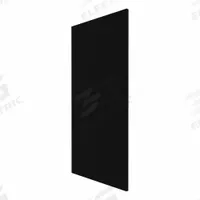 HADRIAN Partition Door: Solid Plastic HDPE, Plastic, Black, 55 in Ht, 23 in Wd, 1 in Thick (MPN X10023-211). Key specifications — Door Swing: Right Hand In/Left Hand Out; Brand: HADRIAN; Color: Black; Finish/Texture: Plastic.