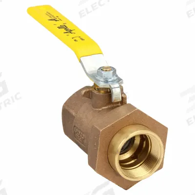 APOLLO Manual Two-Way Ball Valve: 1 1/2 in, Bronze, Straight, FNPT x FNPT, Std Port - Bronze Ball Valves