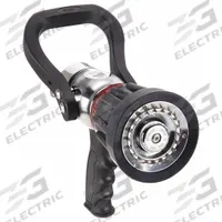 MOON AMERICAN Fire Hose Nozzle: Adj Gallonage, Adj Gallonage, Solid Stream (MPN 509P-1522). Key specifications — Product Type: Shipboard Nozzle; Thread Type: NST; Base Type: Rigid; Body Material: Brass; Activates By: Shutoff Handle; Nozzle Option: Adjustable Gallonage; Brand: MOON AMERICAN; Activation Method: Shutoff Handle.