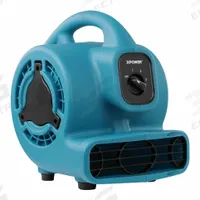 Centrifugal Blower: 600 cfm, Fixed Frame, 115V AC, 3 Speeds, Blue, Horizontal and Vertical (MPN P-80-Blue). Key specifications — Product Type: Centrifugal Blower; GFCI Protected: Yes; Number of Speeds: 3; Housing Material: Polypropylene; Brand: XPOWER; Nominal Voltage: 115V AC.