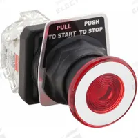 DAYTON Mushroom Head Push Button: Non-Illuminated, Mushroom Head Profile, Non-Metallic, 30 mm (MPN 30G467). Key specifications — Brand: DAYTON; Action: Maintained/Maintained; Series: Dayton; Terminal Connection: Pressure Plate; Push Button Material Type: Non-Metallic.