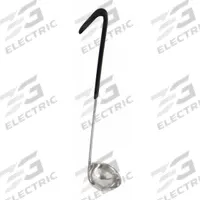 CRESTWARE Ladle: 1 oz Capacity, Stainless Steel, Black, 11 1/2 in Overall Lg, Unfinished, CL01. Key specifications — Manufacturer Part Number: CL01; Color: Black; Material: Stainless Steel; NSF Certified: No; Product Type: Ladle; Brand: CRESTWARE.