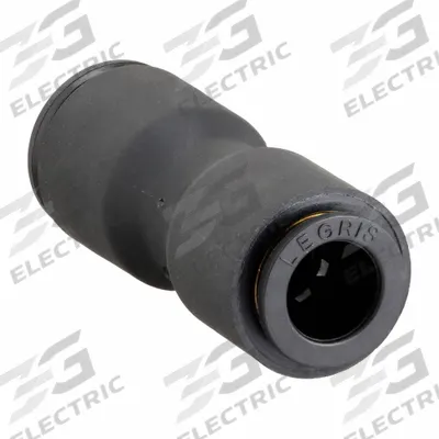LEGRIS Push-Fit Union Fitting: 4 mm OD x 8 mm OD Size, Push-to-Connect x Push-to-Connect - Nylon & Nickel-Plated Brass Tube Fittings