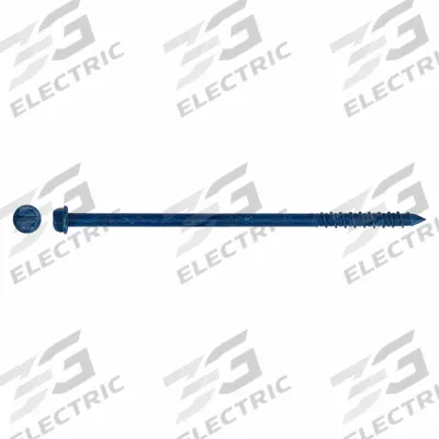 TAPCON Screw Anchor: 5 in Overall Lg, 1/4 in Dia, Steel, External Hex, Hex, Steel - Hex-Head Screw Anchors