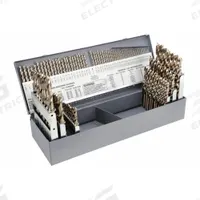 CLE-LINE Jobber Length Drill Bit Set: 115 Pc, 1/16" to 1/2" by 64ths, #60 to #1, A to Z (MPN C21129). Key specifications — attr1236168: Metal Index.